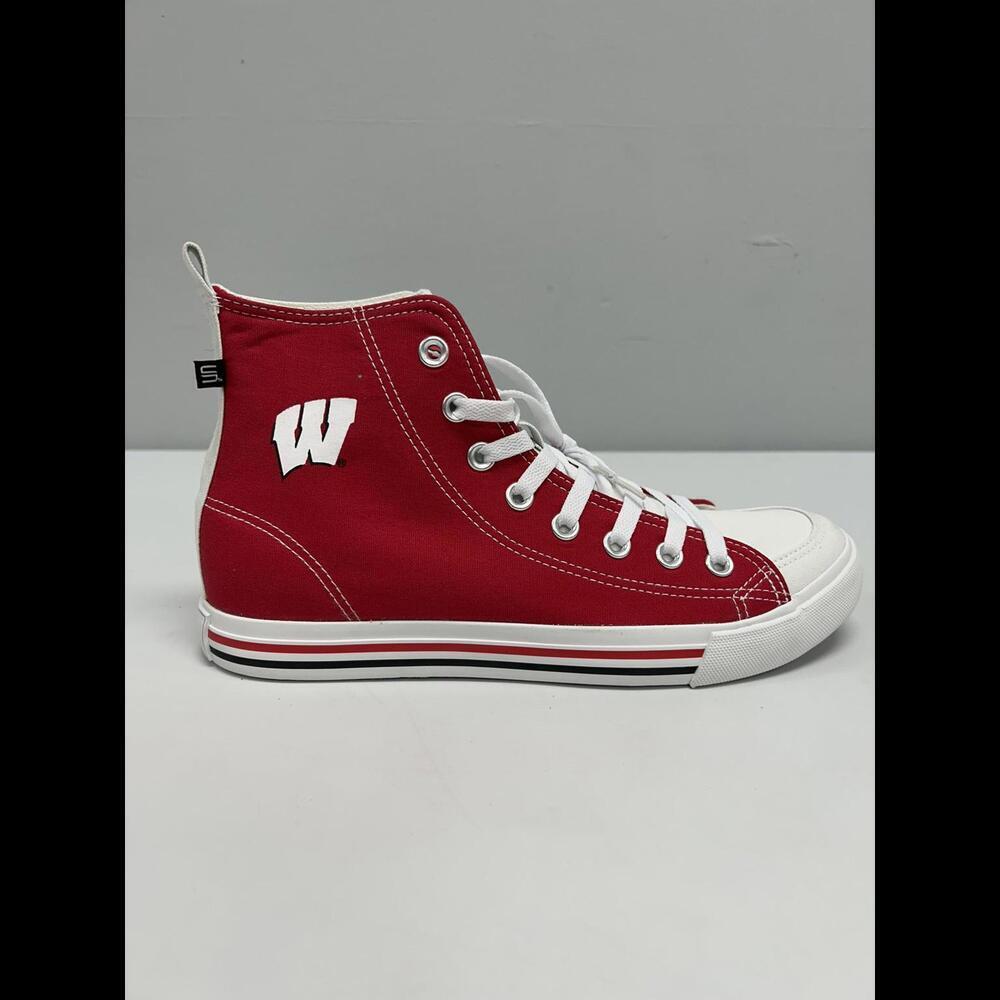 Wisconsin High-Top Canvas Sneakers
